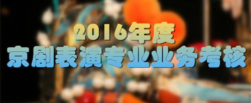 116美女插p操p视频国家京剧院2016年度京剧表演专业业务考...